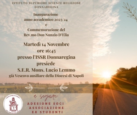 14 novembre 2023: Inaugurazione a.a. 2023-2024