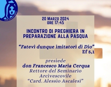20 marzo 2024: Fatevi dunque imitatori di Dio - Pasqua 2024