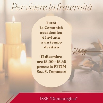 17 dicembre 2024: Natale 2024 - Per vivere la fraternita