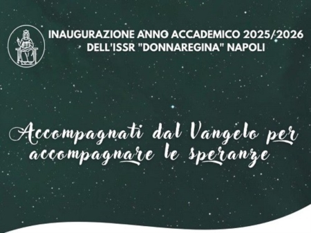 5 novembre 2025: Inaugurazione a.a. 2025-2026 Accompagnati dal Vangelo per accompagnare la speranza